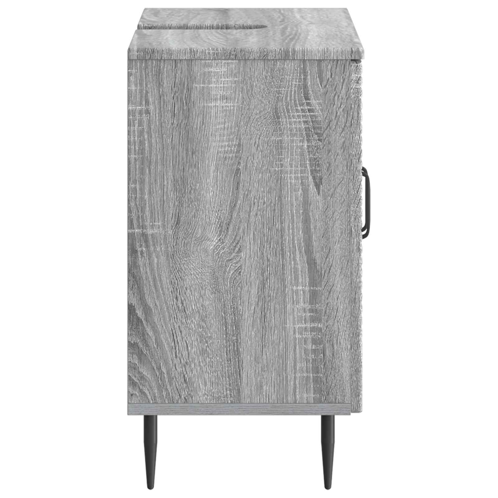 vidaXL Bathroom Sink Cabinet HAARLEM Grey Sonoma 59.5 x 31.5x 59 cm 5
