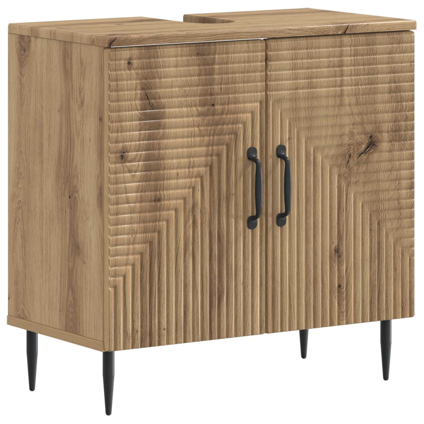 vidaXL Bathroom Sink Cabinet HAARLEM Artisan Oak 59.5 x 31.5x 59 cm 2