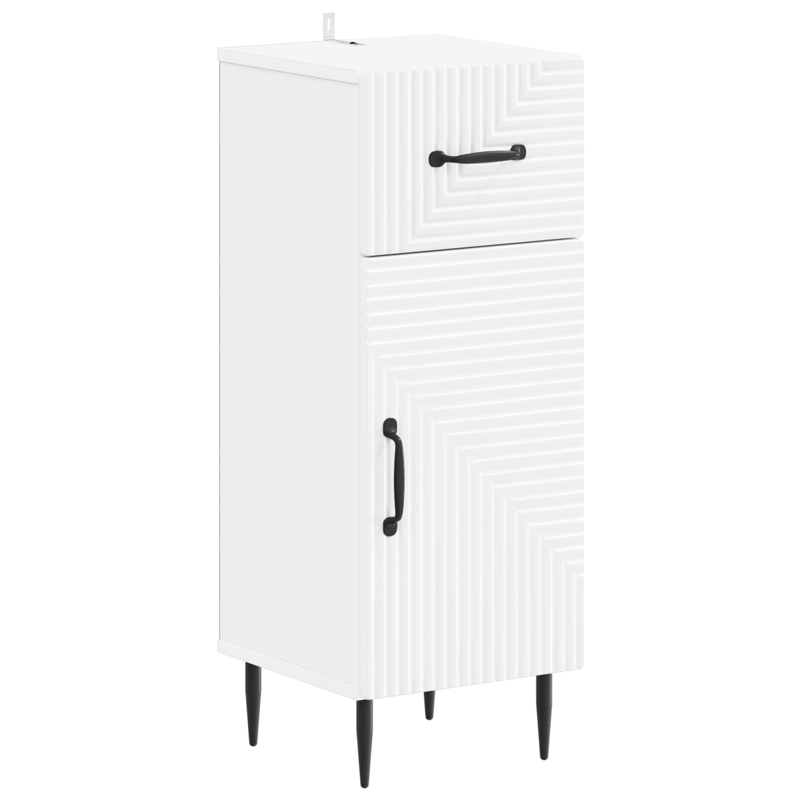 vidaXL Bathroom Storage Cainet HAARLEM White 30 x 31 x 80 cm 2