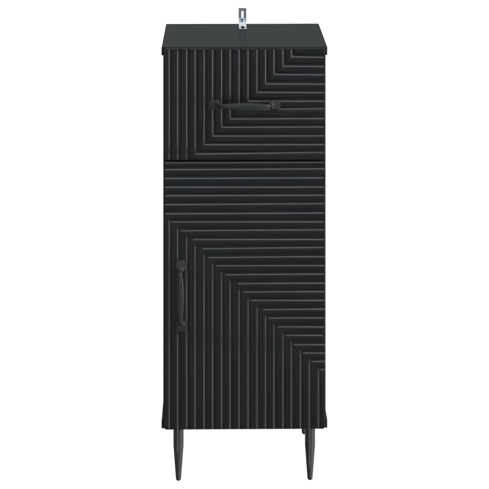vidaXL Bathroom Storage Cainet HAARLEM Black 30 x 31 x 80 cm 4