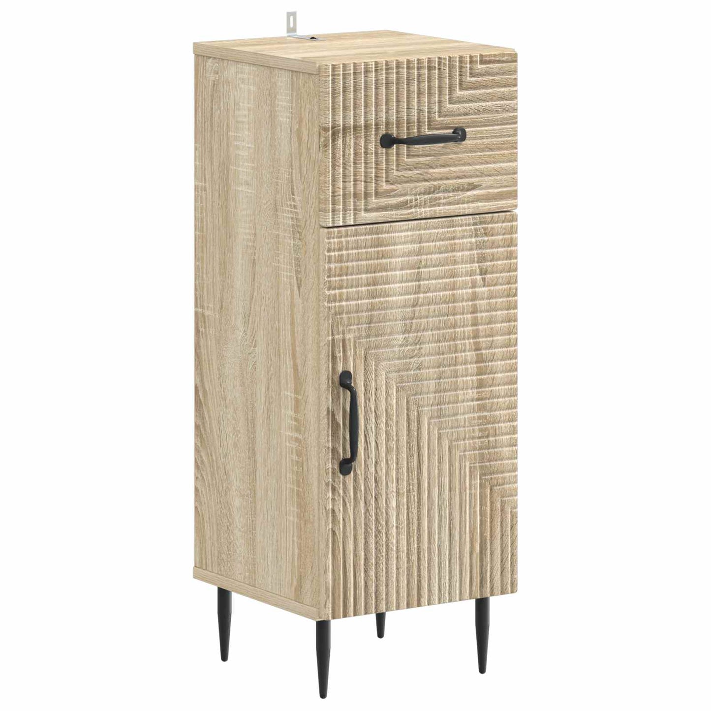 vidaXL Bathroom Storage Cainet HAARLEM Sonoma Oak 30 x 31 x 80 cm 2