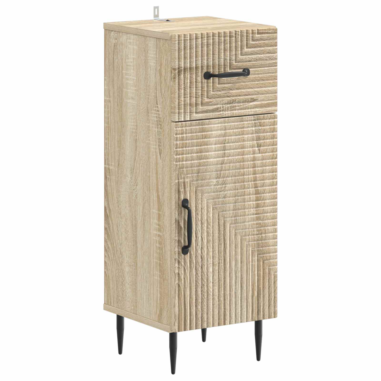 vidaXL Bathroom Storage Cainet HAARLEM Sonoma Oak 30 x 31 x 80 cm 2