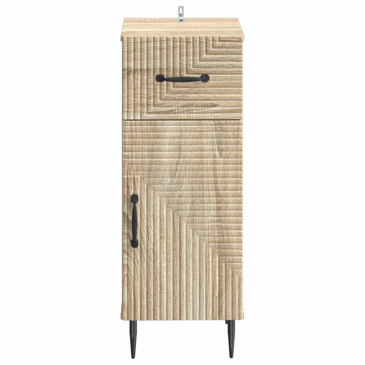 vidaXL Bathroom Storage Cainet HAARLEM Sonoma Oak 30 x 31 x 80 cm 4