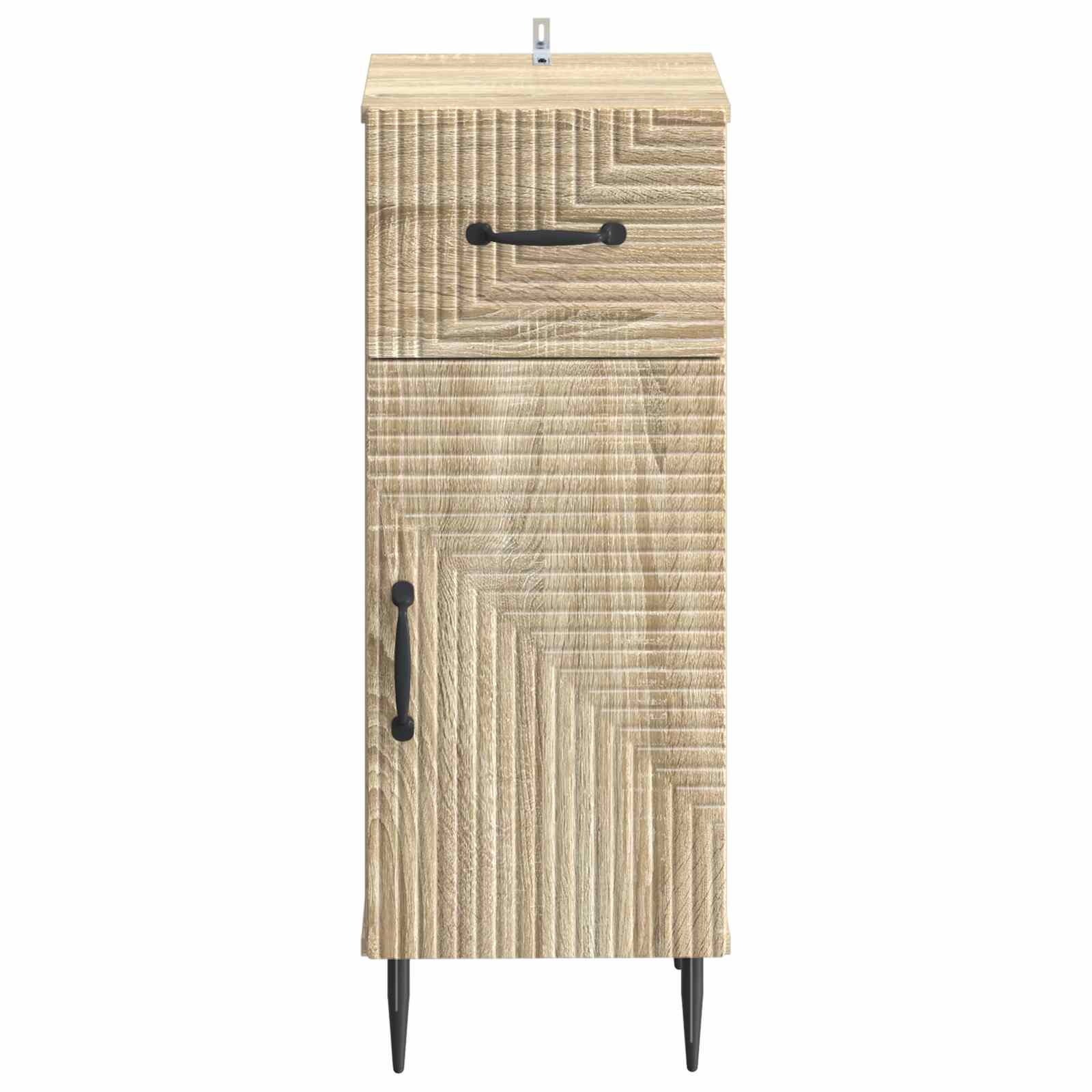vidaXL Bathroom Storage Cainet HAARLEM Sonoma Oak 30 x 31 x 80 cm 4
