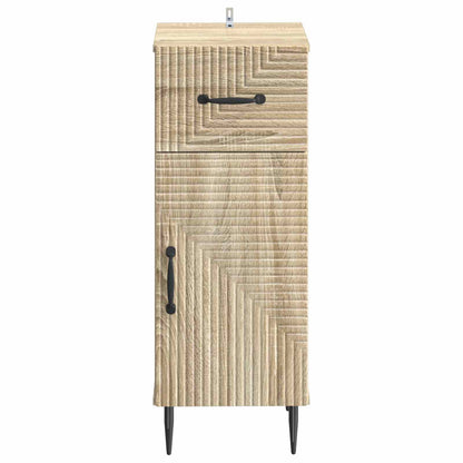 vidaXL Bathroom Storage Cainet HAARLEM Sonoma Oak 30 x 31 x 80 cm 4