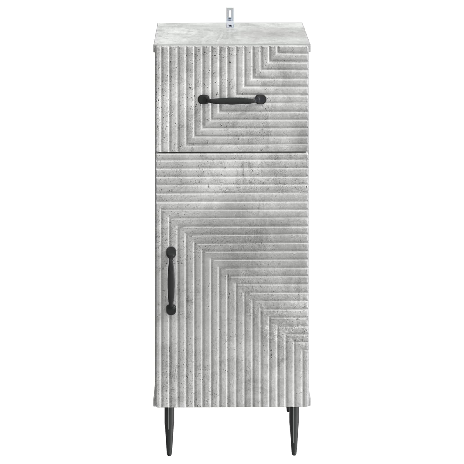 vidaXL Bathroom Storage Cainet HAARLEM Concrete Grey 30 x 31 x 80 cm 4
