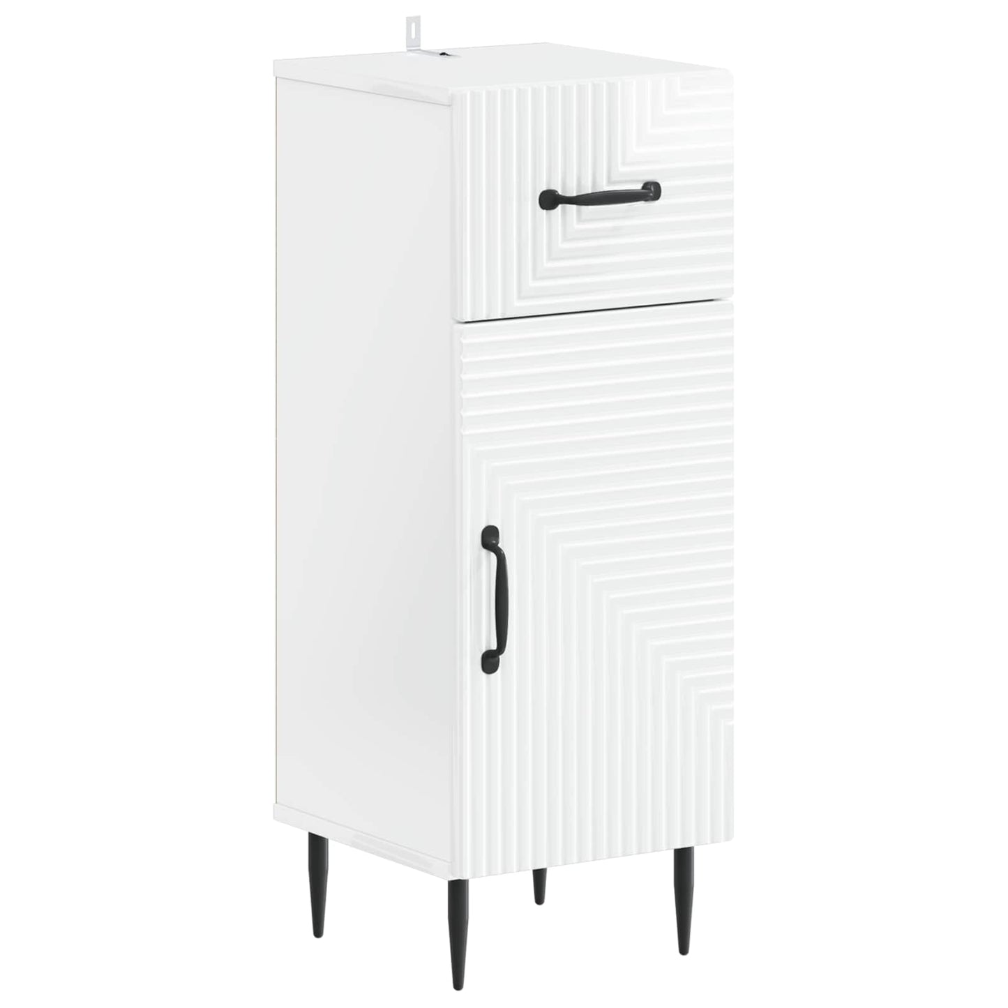 vidaXL Bathroom Storage Cainet HAARLEM High Gloss White 2