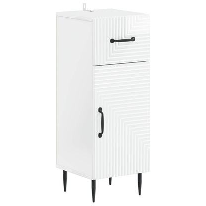 vidaXL Bathroom Storage Cainet HAARLEM High Gloss White 2