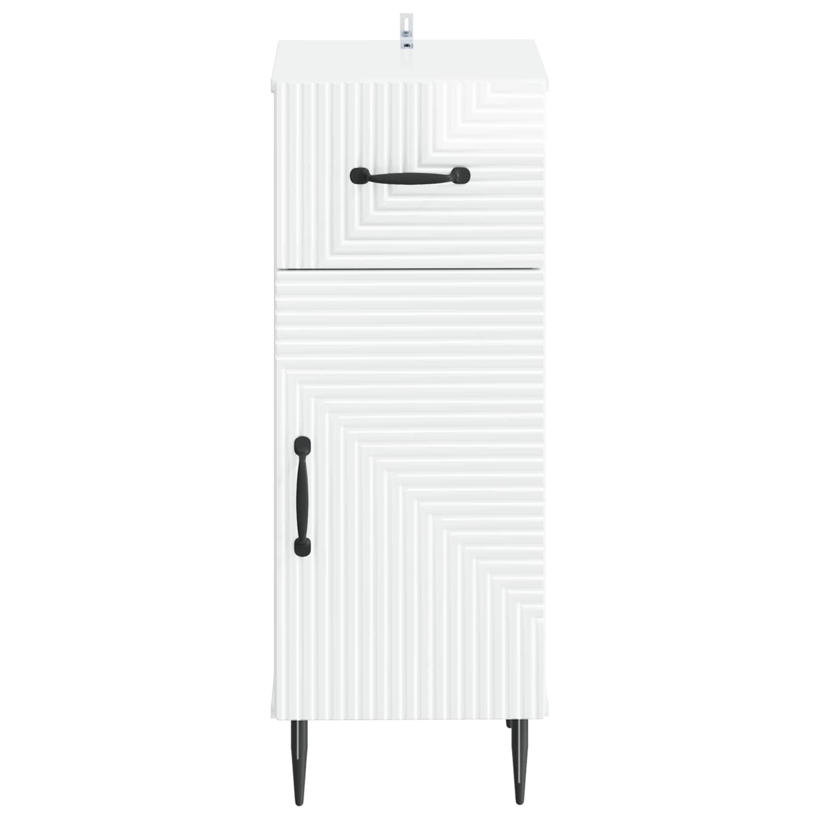 vidaXL Bathroom Storage Cainet HAARLEM High Gloss White 4
