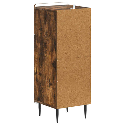 vidaXL Bathroom Storage Cainet HAARLEM Smoked Oak 30 x 31 x 80 cm 6