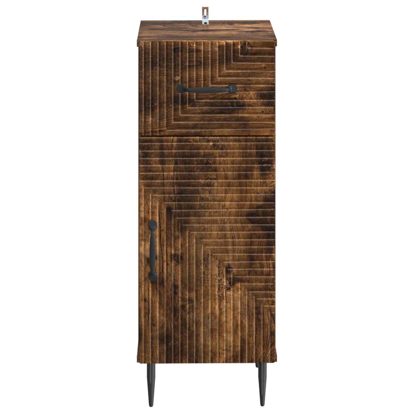 vidaXL Bathroom Storage Cainet HAARLEM Smoked Oak 30 x 31 x 80 cm 4