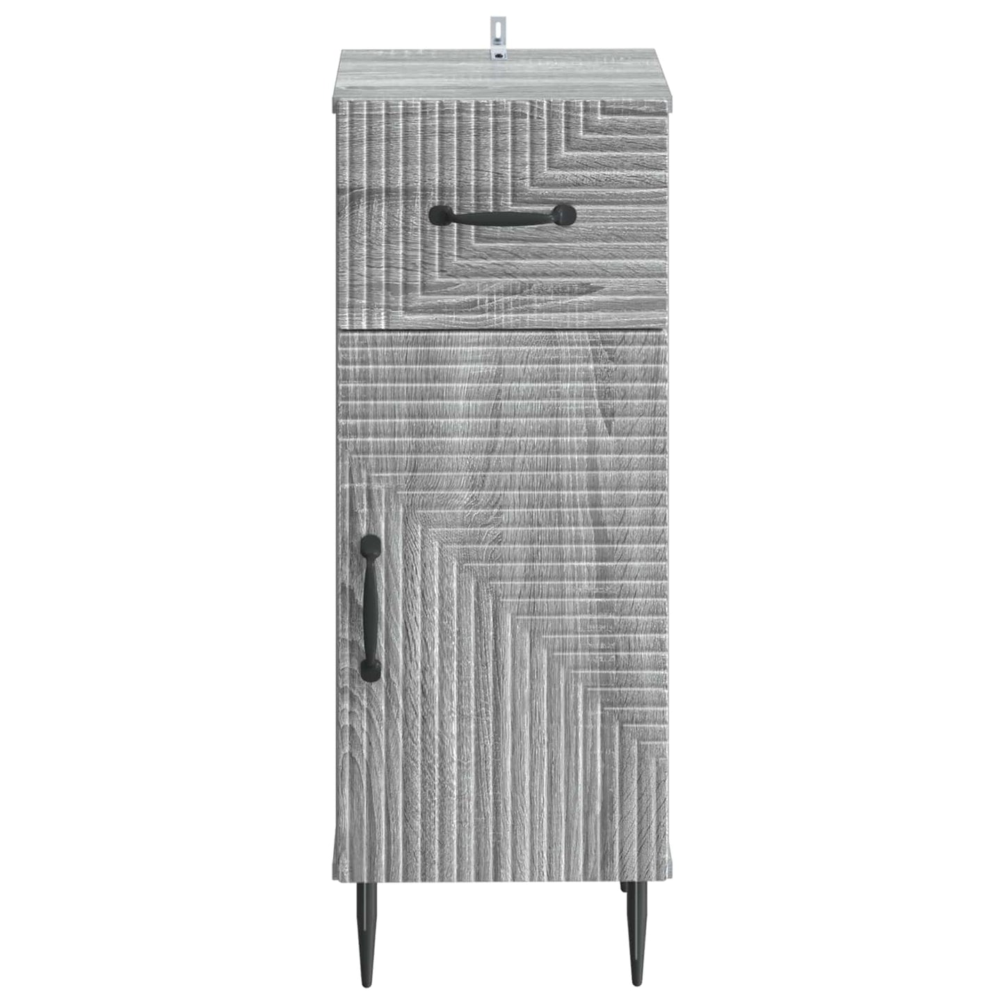 vidaXL Bathroom Storage Cainet HAARLEM Grey Sonoma 30 x 31 x 80 cm 4