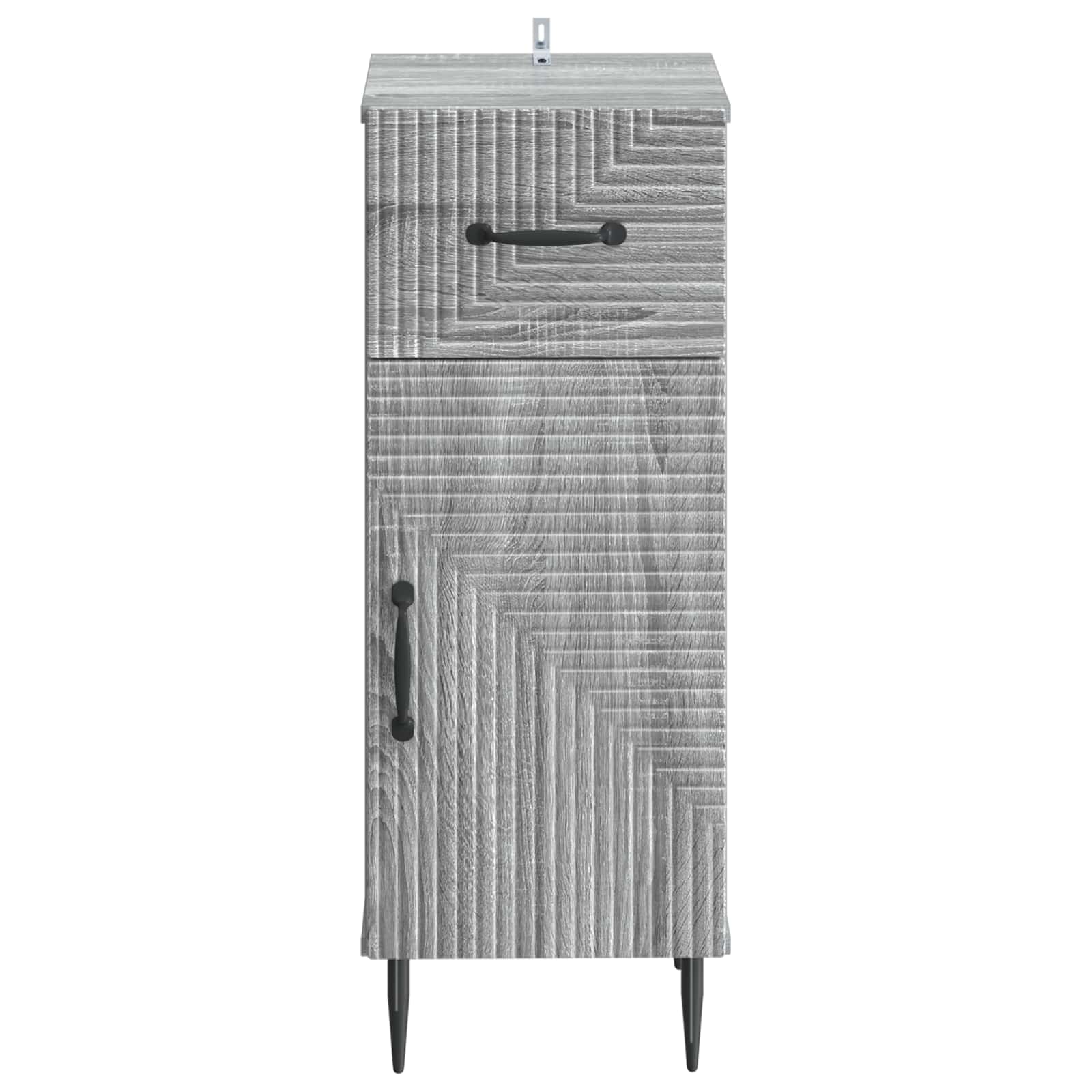vidaXL Bathroom Storage Cainet HAARLEM Grey Sonoma 30 x 31 x 80 cm 4