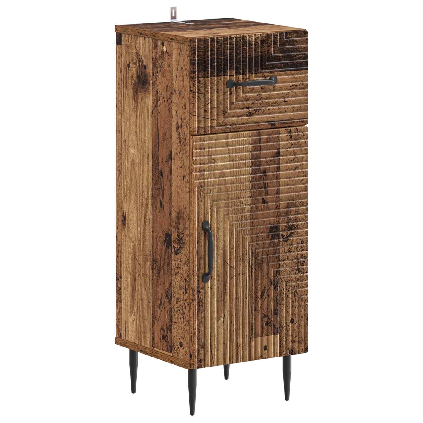 vidaXL Bathroom Storage Cainet HAARLEM Old Wood 30 x 31 x 80 cm 2