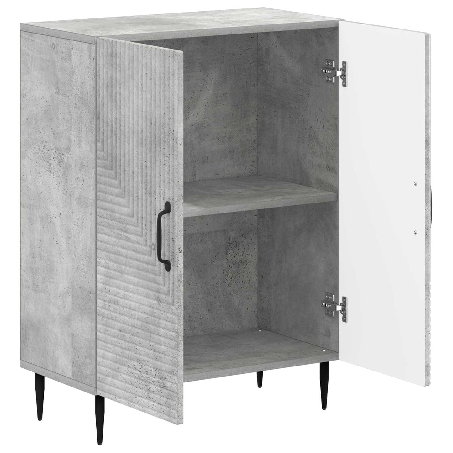 vidaXL Bathroom Storage Cainet HAARLEM Concrete Grey 59.5 x 31 x 80 cm 3