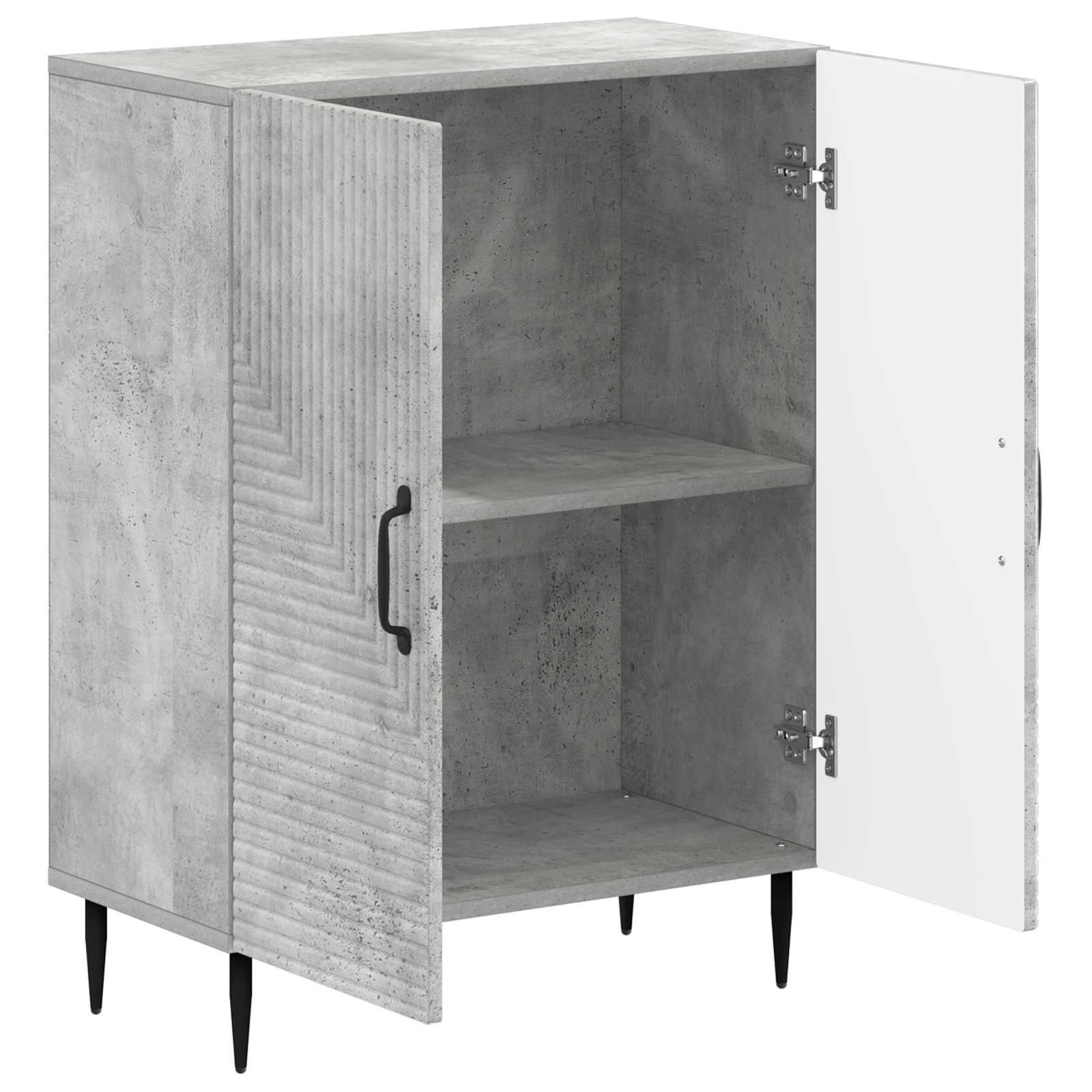 vidaXL Bathroom Storage Cainet HAARLEM Concrete Grey 59.5 x 31 x 80 cm 3