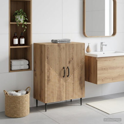 vidaXL Bathroom Storage Cainet HAARLEM Artisan Oak 59.5 x 31 x 80 cm 1