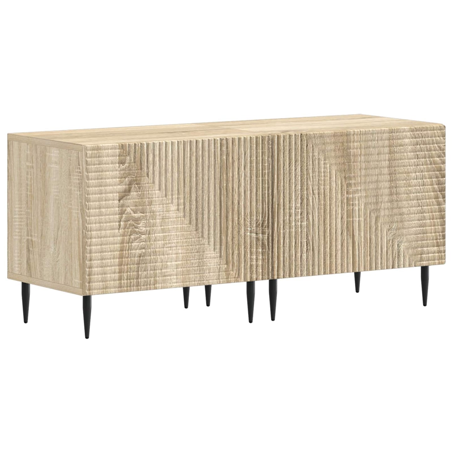 vidaXL TV Cabinet Sonoma Oak Engineered Wood 2