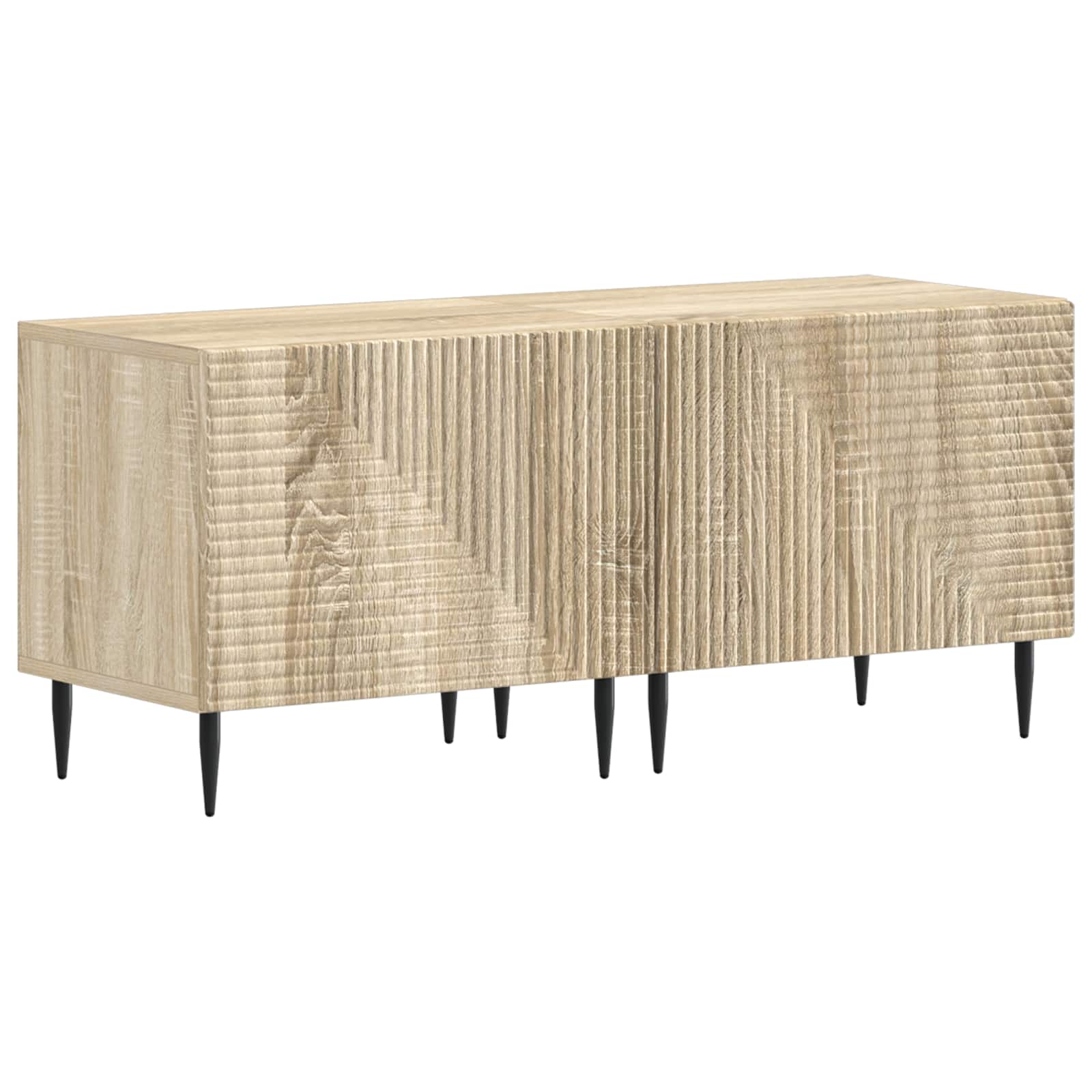 vidaXL TV Cabinet Sonoma Oak Engineered Wood 2