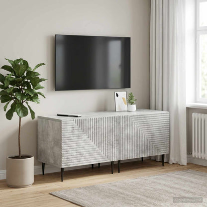 vidaXL TV Cabinet Concrete Grey Engineered Wood 1