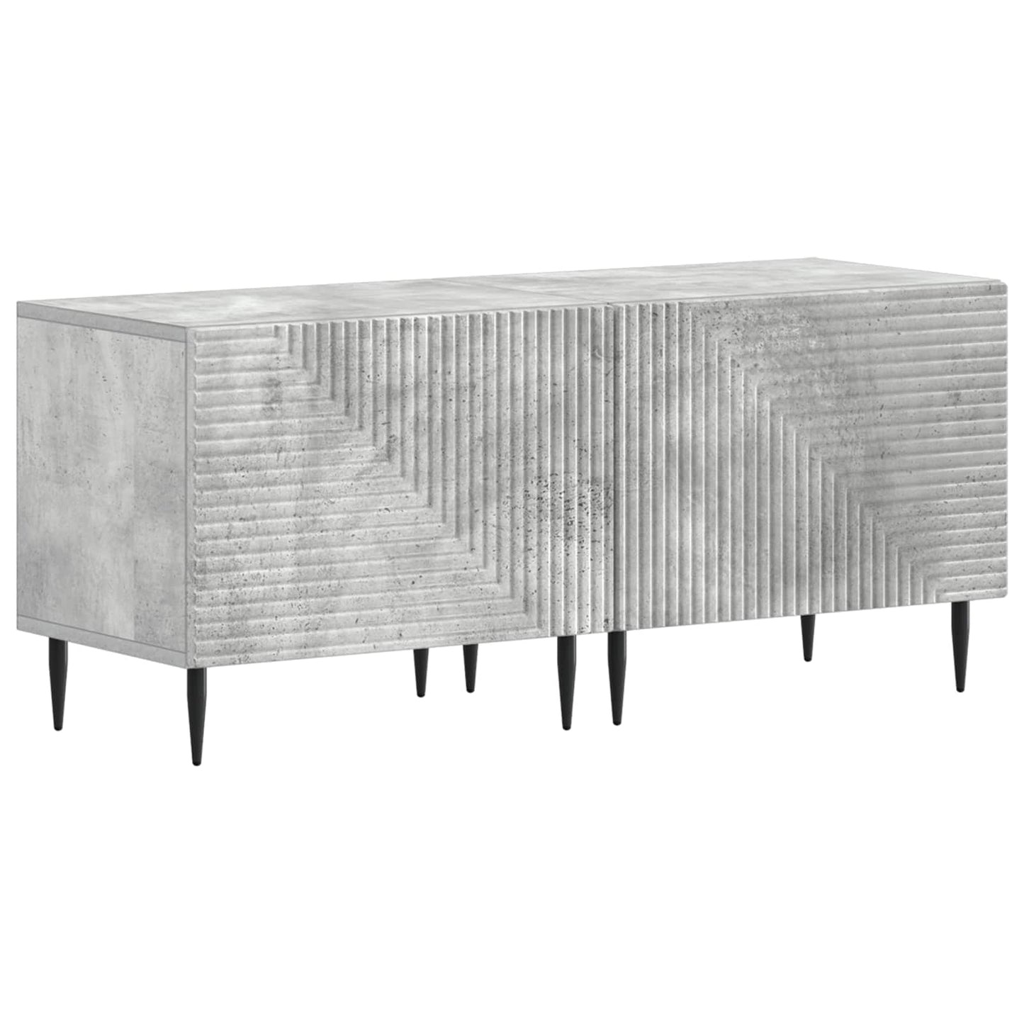 vidaXL TV Cabinet Concrete Grey Engineered Wood 2