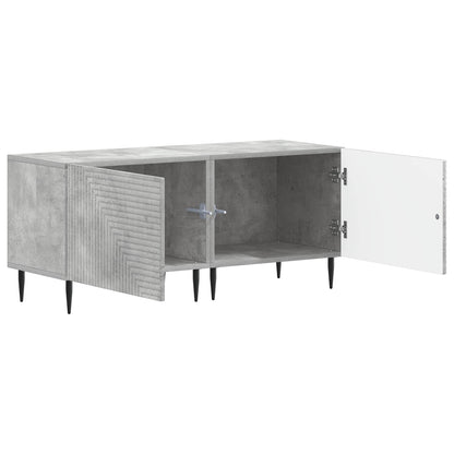vidaXL TV Cabinet Concrete Grey Engineered Wood 3