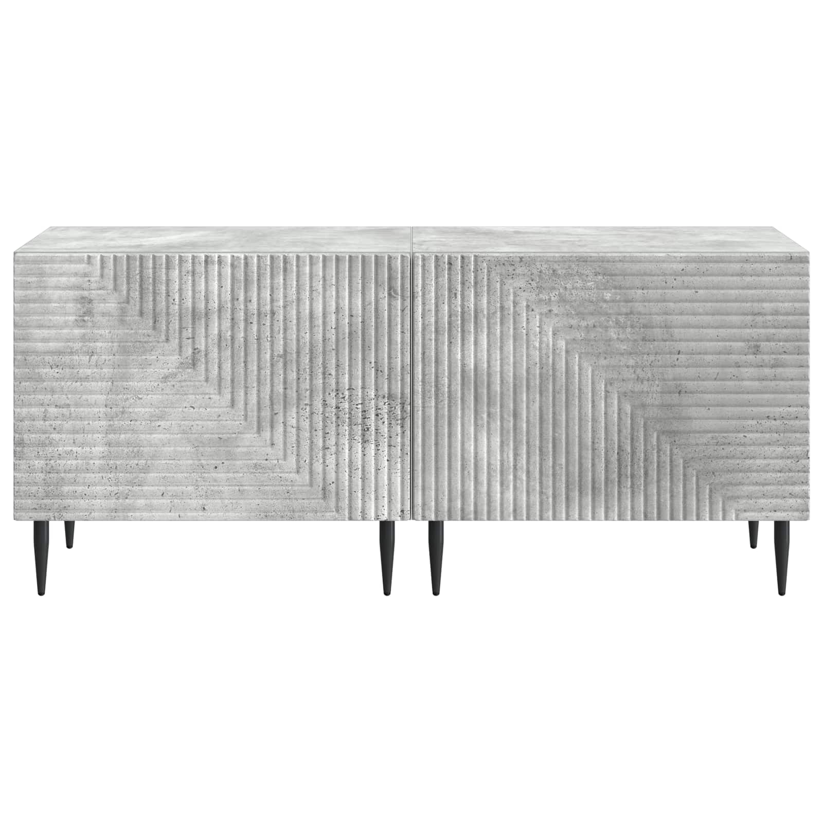 vidaXL TV Cabinet Concrete Grey Engineered Wood 5