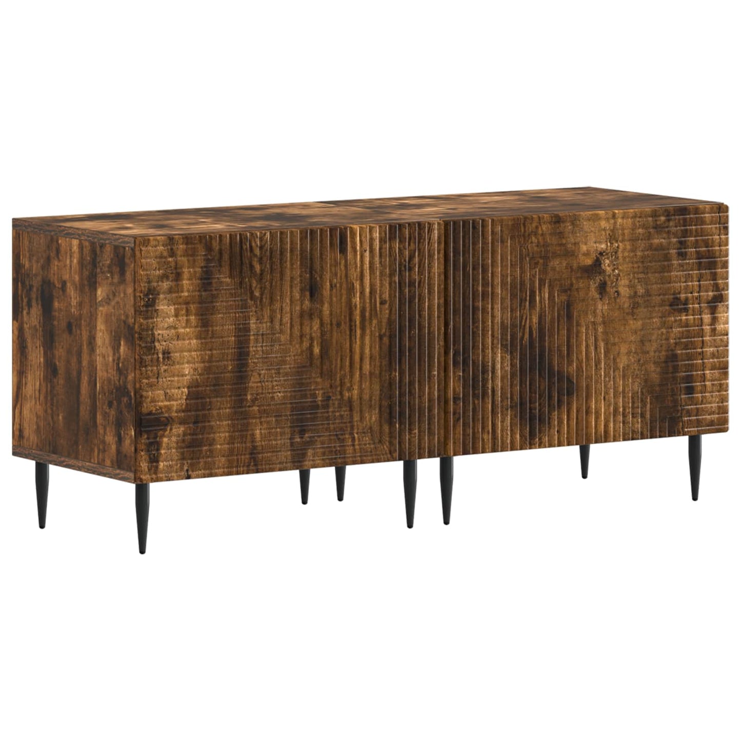 vidaXL TV Cabinet Smoked Oak Engineered Wood 2