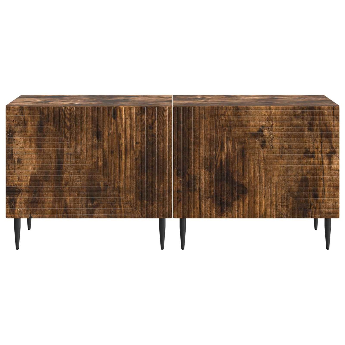 vidaXL TV Cabinet Smoked Oak Engineered Wood 5