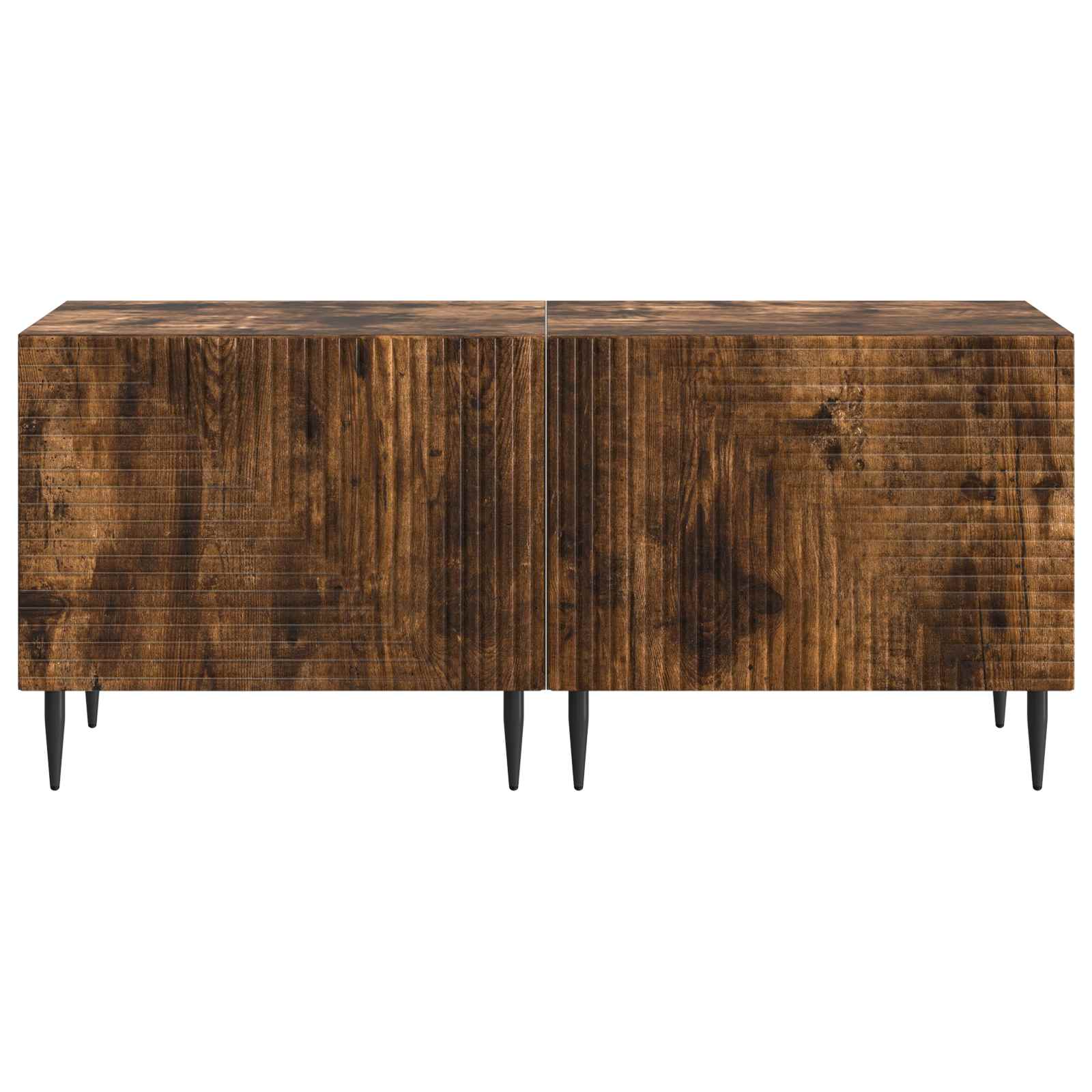vidaXL TV Cabinet Smoked Oak Engineered Wood 5