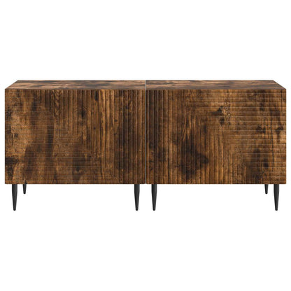 vidaXL TV Cabinet Smoked Oak Engineered Wood 5