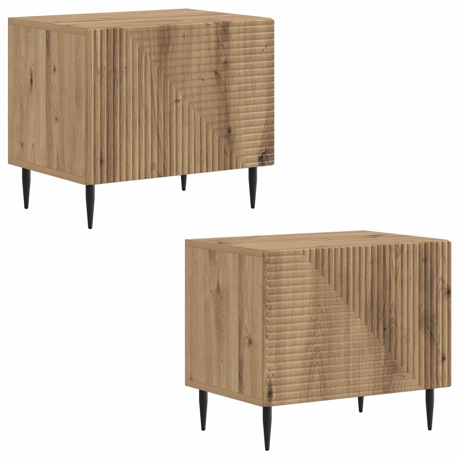 vidaXL TV Cabinet Artisan Oak Engineered Wood 4