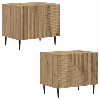 vidaXL TV Cabinet Artisan Oak Engineered Wood 4