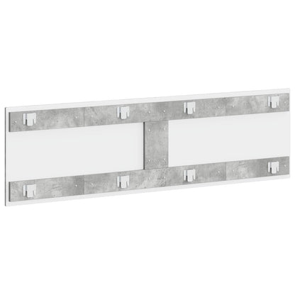 vidaXL Wall-Mounted Headboard HAARLEM Concrete Grey Engineered Wood 5