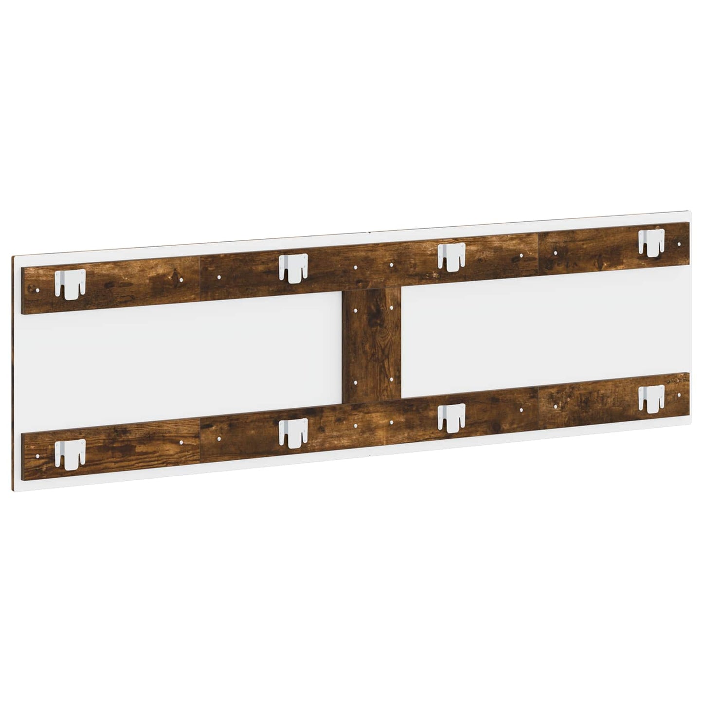 vidaXL Wall-Mounted Headboard HAARLEM Smoked Oak Engineered Wood 5