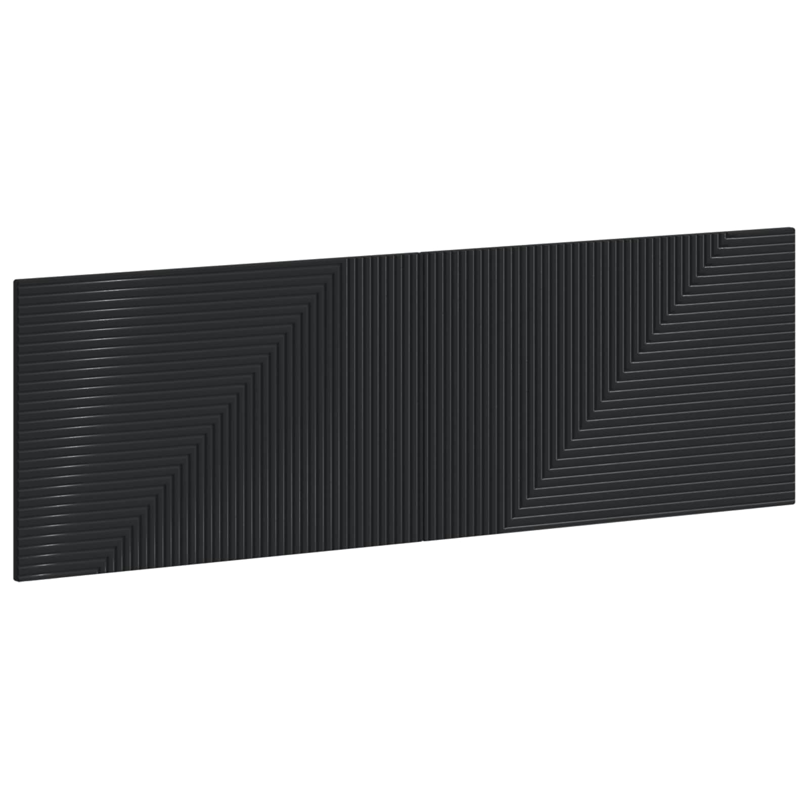 vidaXL Wall-Mounted Headboard HAARLEM Black Engineered Wood 2