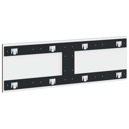 vidaXL Wall-Mounted Headboard HAARLEM Black Engineered Wood 5