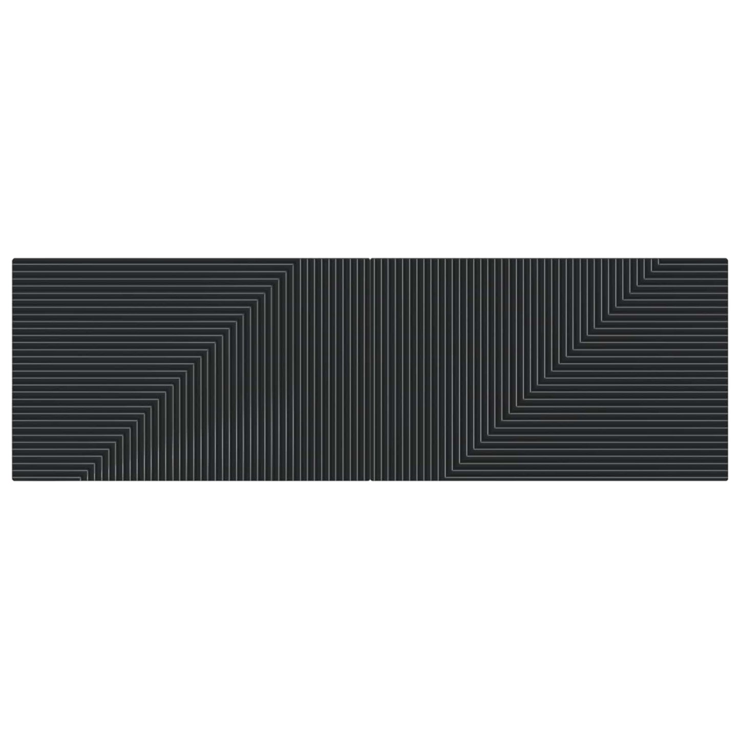 vidaXL Wall-Mounted Headboard HAARLEM Black Engineered Wood 3