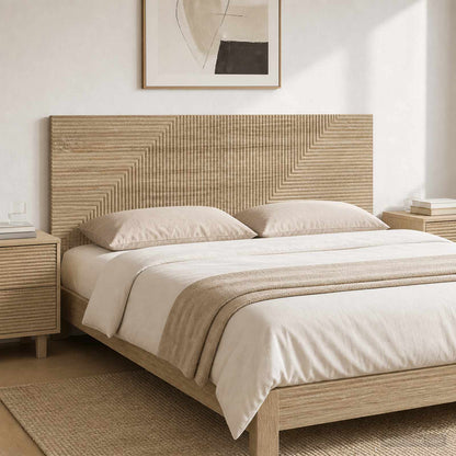 vidaXL Wall-Mounted Headboard HAARLEM Sonoma Oak Engineered Wood 1