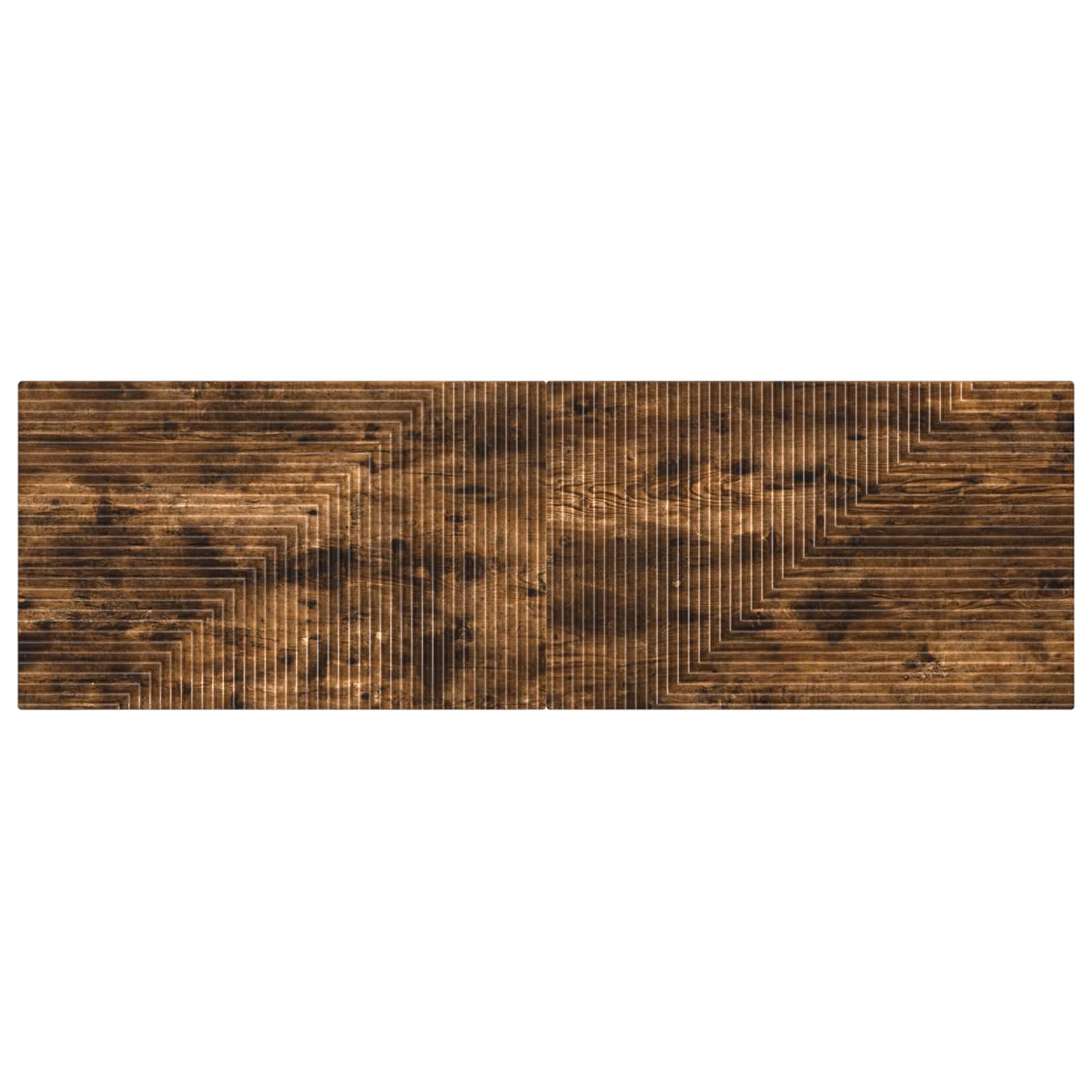 vidaXL Wall-Mounted Headboard HAARLEM Smoked Oak Engineered Wood 3