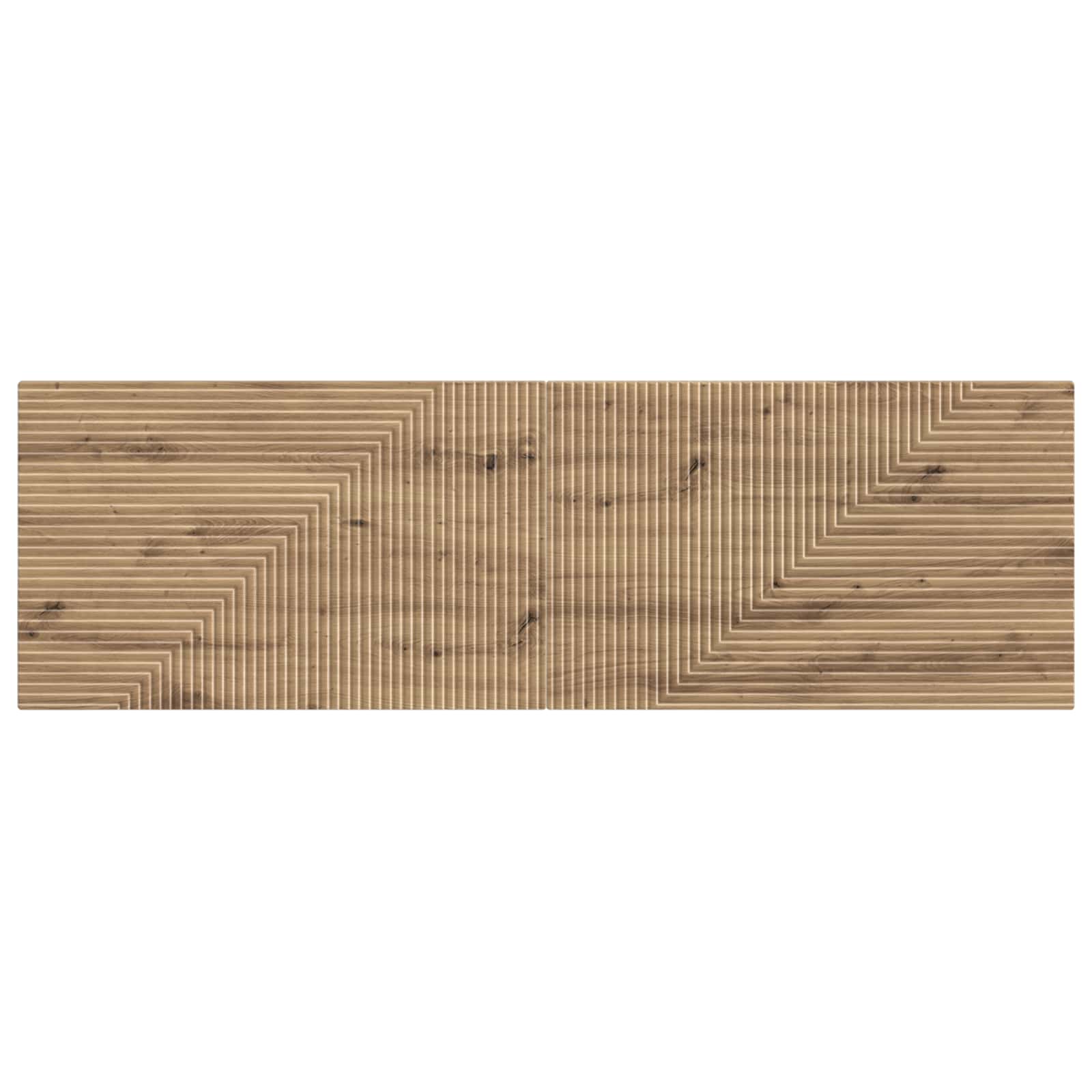 vidaXL Wall-Mounted Headboard HAARLEM Artisan Oak Engineered Wood 3