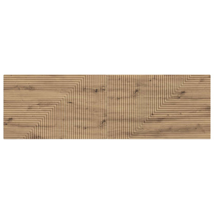 vidaXL Wall-Mounted Headboard HAARLEM Artisan Oak Engineered Wood 3