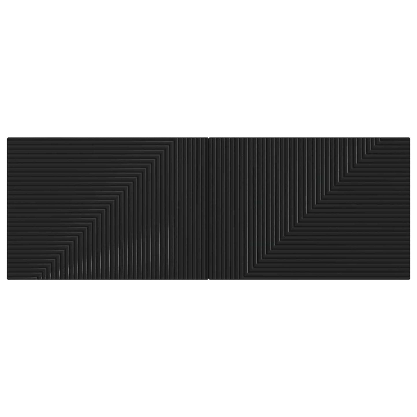 vidaXL Wall-Mounted Headboard HAARLEM Black Engineered Wood 3