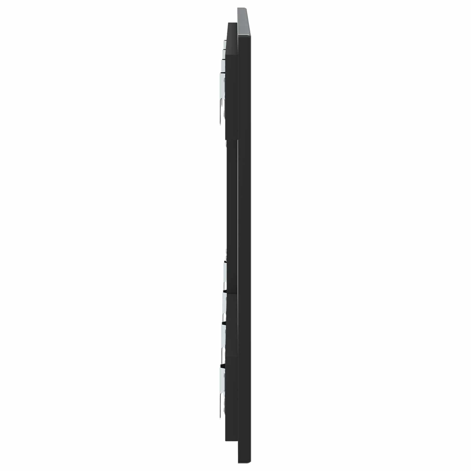 vidaXL Wall-Mounted Headboard HAARLEM Black Engineered Wood 4