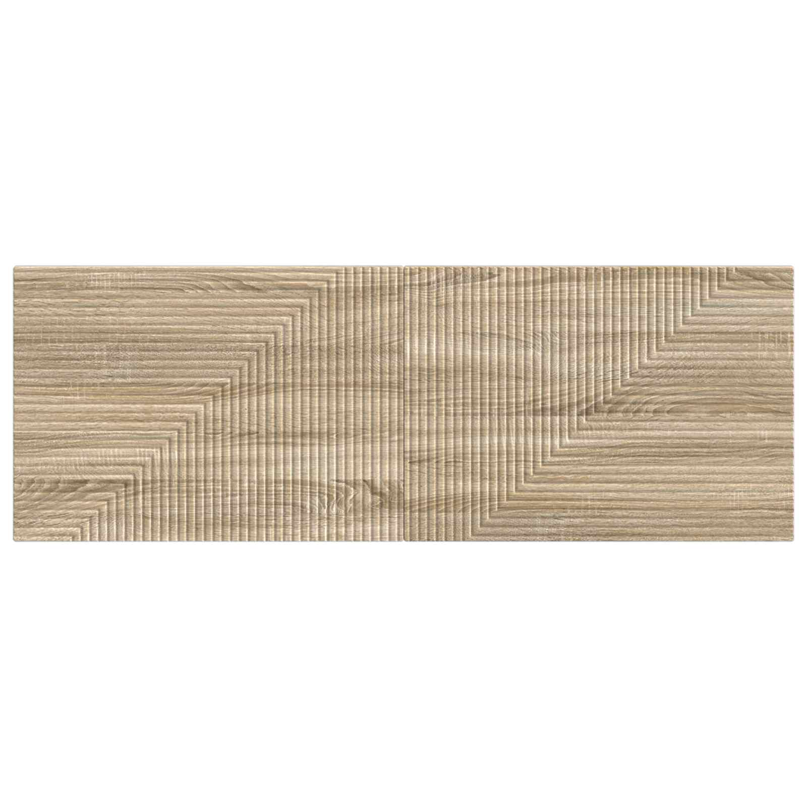 vidaXL Wall-Mounted Headboard HAARLEM Sonoma Oak Engineered Wood 3