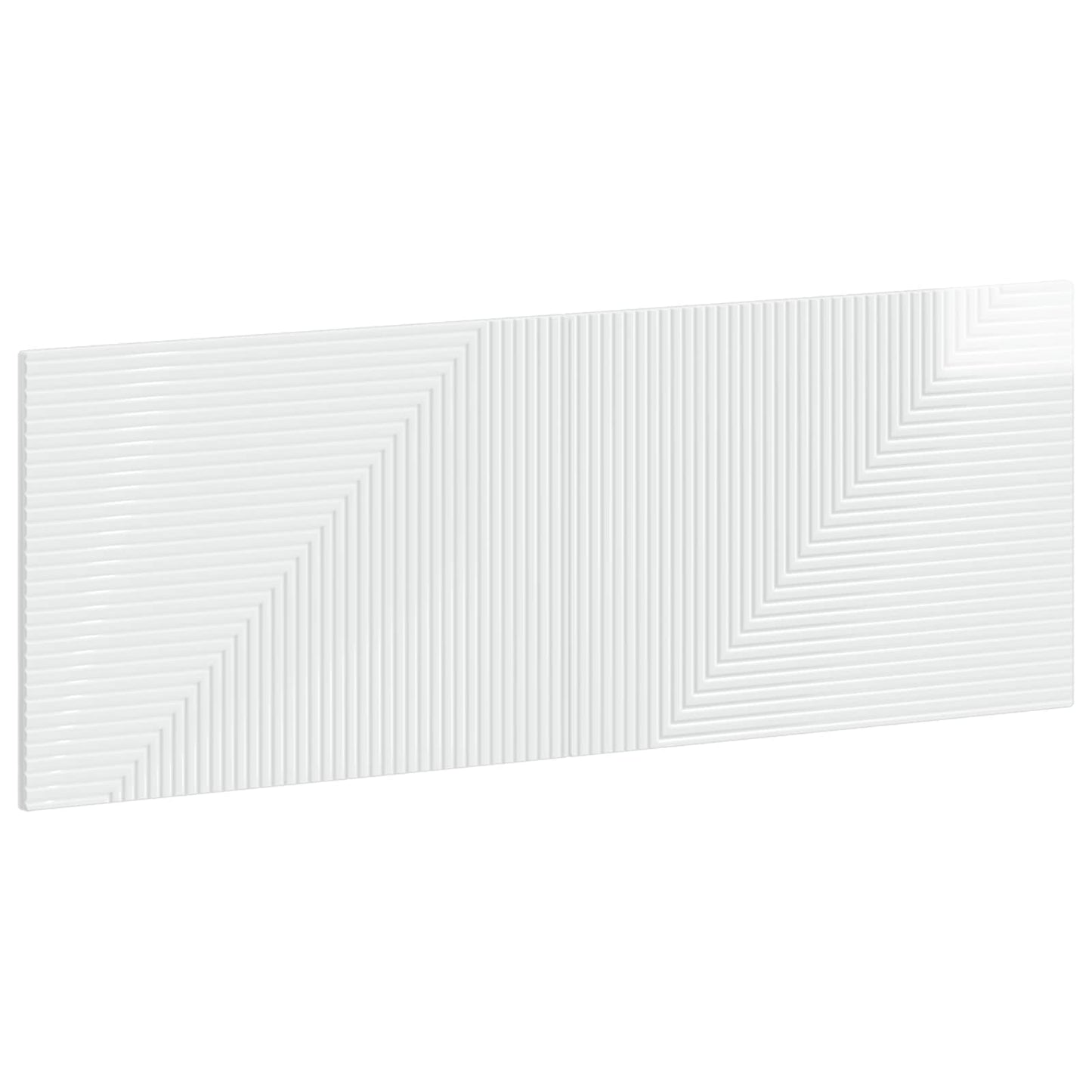 vidaXL Wall-Mounted Headboard HAARLEM High Gloss White Engineered Wood 2