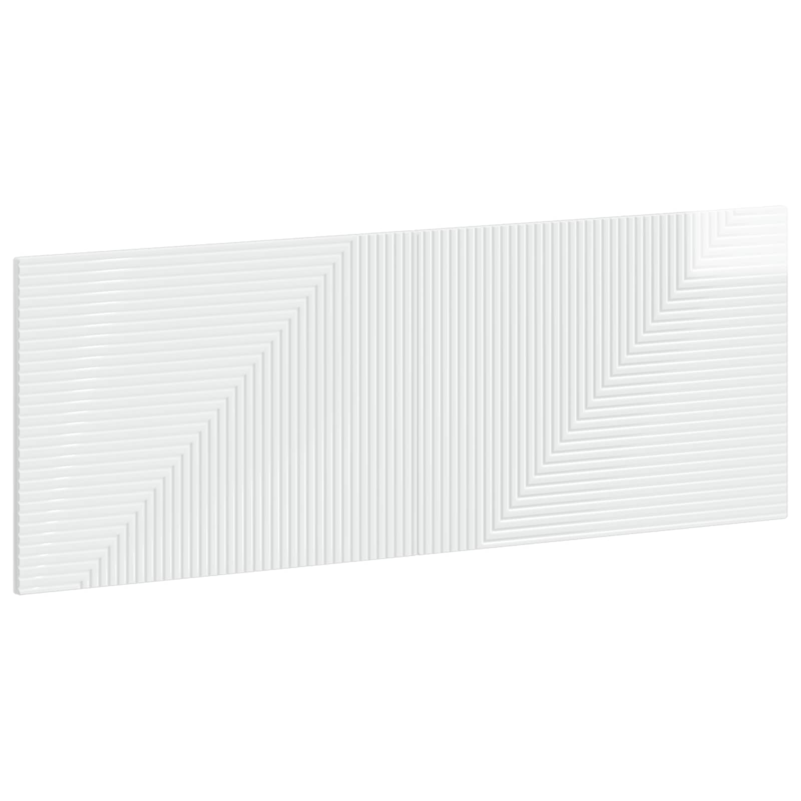 vidaXL Wall-Mounted Headboard HAARLEM High Gloss White Engineered Wood 2