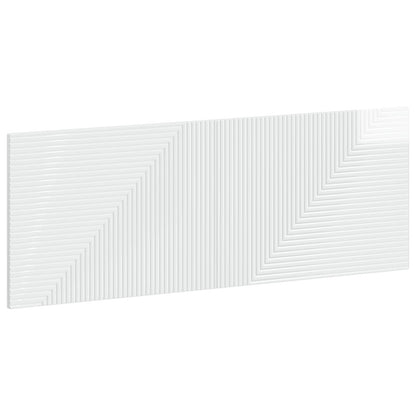 vidaXL Wall-Mounted Headboard HAARLEM High Gloss White Engineered Wood 2