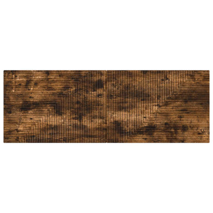 vidaXL Wall-Mounted Headboard HAARLEM Smoked Oak Engineered Wood 3
