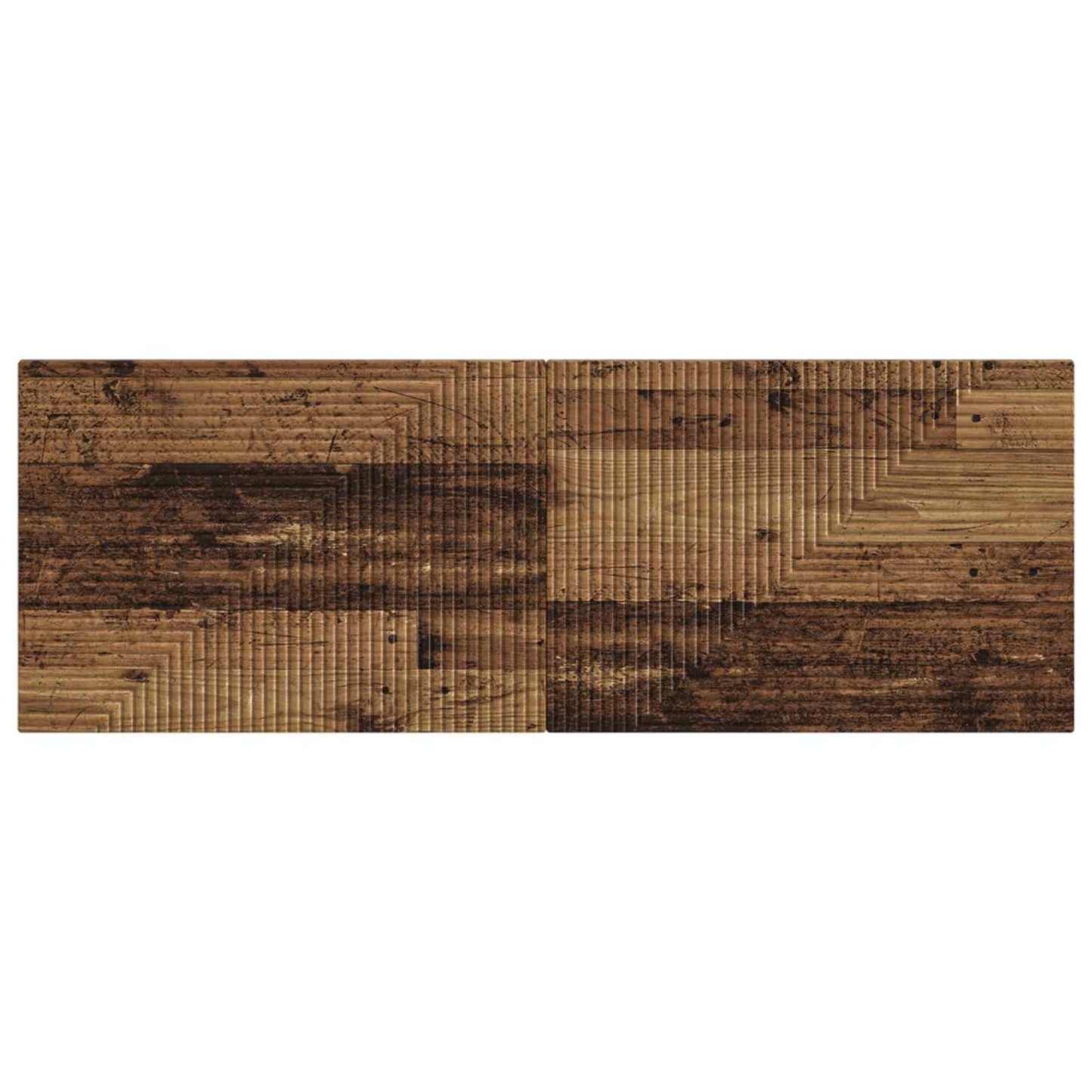 vidaXL Wall-Mounted Headboard HAARLEM Old Wood Engineered Wood 3